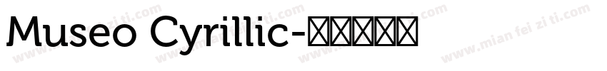 Museo Cyrillic字体转换